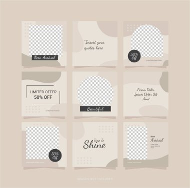 Şablon Besleme Moda Kadınları Bulmacası Tasarımı