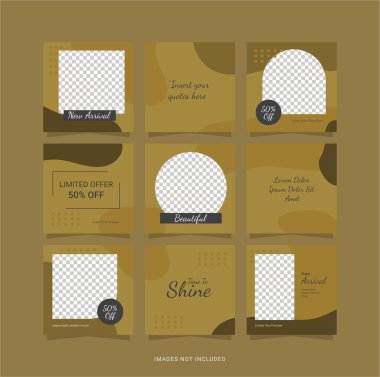 Posta Bulmacası Şablonu Tasarımı Moda Kadınları