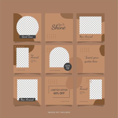 Tasarım Sosyal Ortam Bulmaca Şablonu