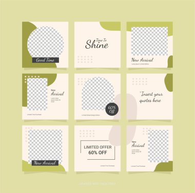 Sosyal Medya Tasarımı Şablonu Bulmaca Gönderisi