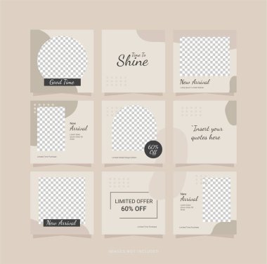 Şablon Bulmaca Sosyal Medya Besleme Tasarımı