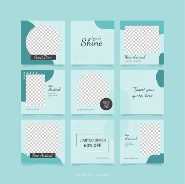 Şablon Besleme Sosyal Ortam Tasarımı Bulmacası