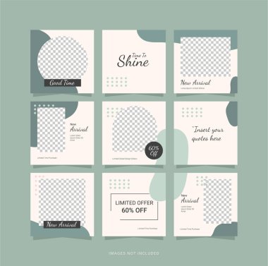 Bulmaca Şablonu Sosyal Ortam Tasarımı Gönderimi