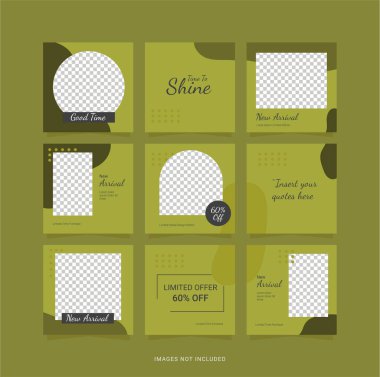 Bulmaca Tasarımı Sosyal Ortam Şablonu