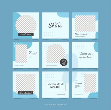 Sosyal Ortam Şablonu Bilmecesi Kaynağı Tasarımı