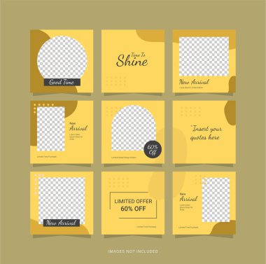 Sosyal Ortam Bulmacası Şablonu Tasarımı