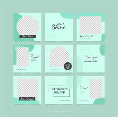 Sosyal Ortam Şablonu Bulmacası Tasarımı