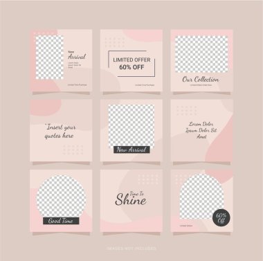 Şablon Bulmaca Posta Moda Kadınları Tasarımı