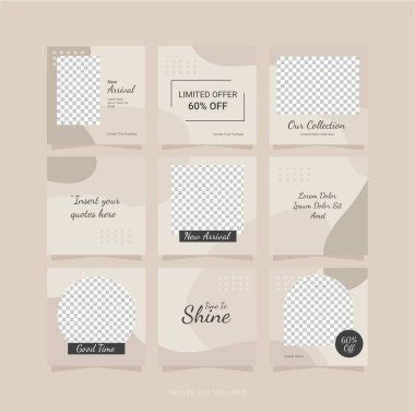 Şablon Bulmaca Moda Kadınları Besleme Tasarımı