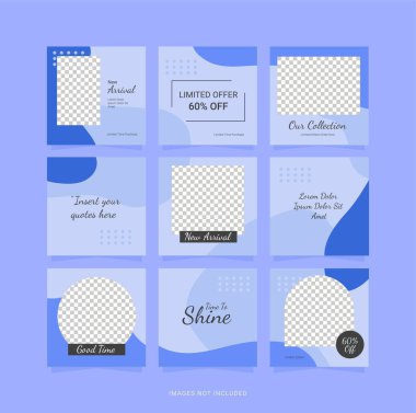 Posta Moda Kadınları Yapboz Tasarımı Şablonu