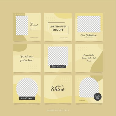 Şablon Tasarımı Bulmaca Moda Kadınlar Postası