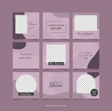 Şablon Tasarımı Moda Kadınları Bulmaca Besleme