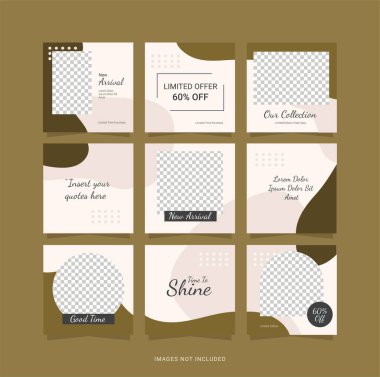 Şablon Bulmaca Posta Moda Kadınları Tasarımı