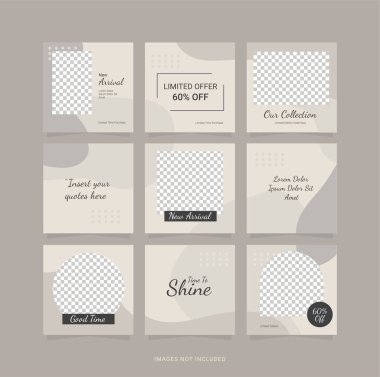 Şablon Tasarım Moda Kadınları Bulmaca Gönderisi