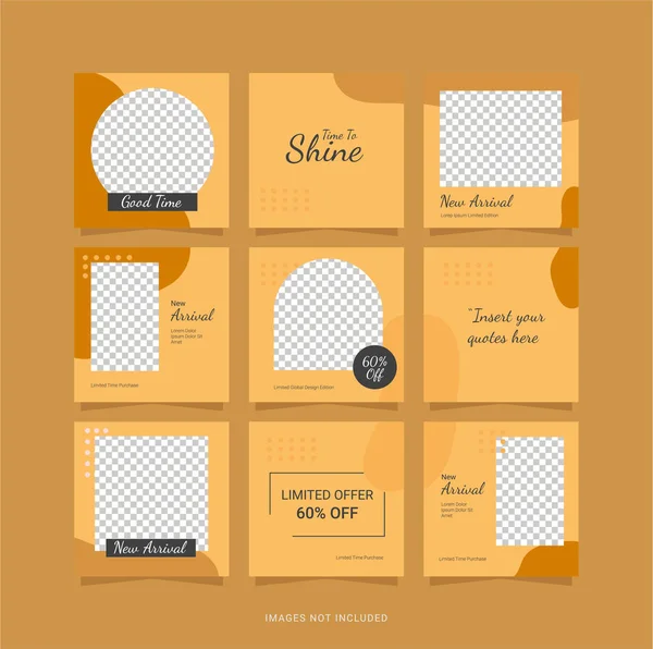 Sosyal Ortam Posta Şablonu Bulmacası Tasarımı