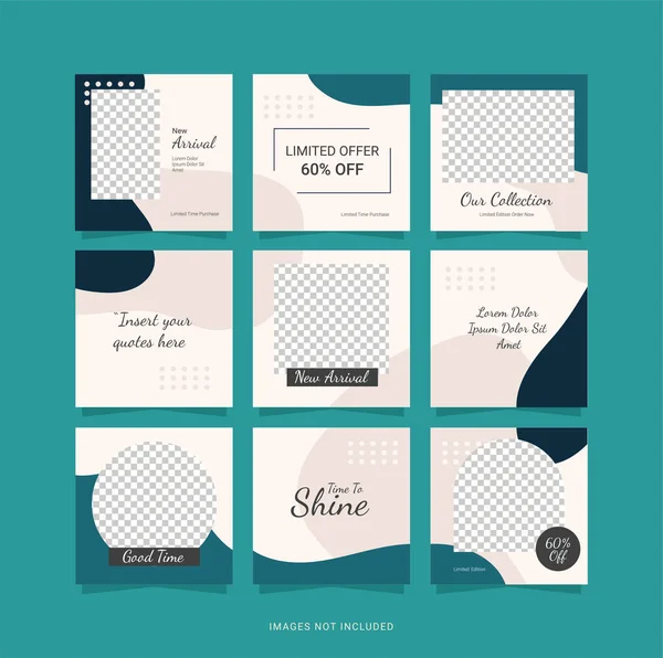 Yapboz Sonrası Moda Kadınları Tasarım Şablonu