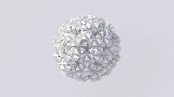 摘要白色球体 白色背景 3D渲染 — 图库照片