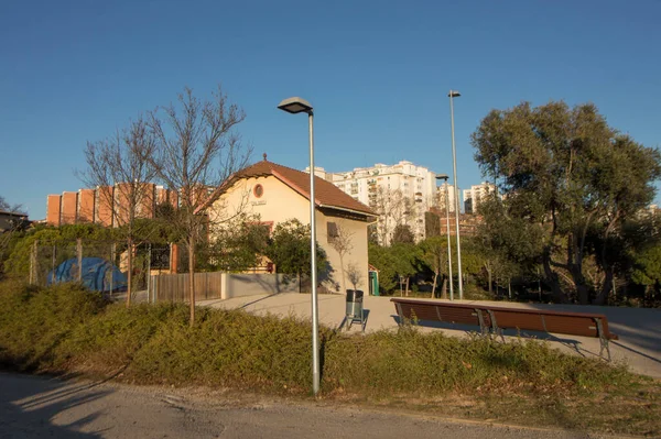 Parc Can Buxeres Aussi Appelé Can Buixeres Dans Ville Hospitalet — Photo