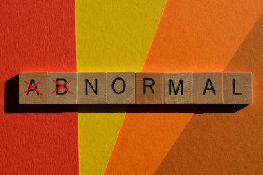 Anormal, Ab 'ın çizilmesiyle, karşıt kelime bırakarak, Normal 