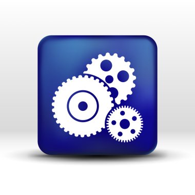  dişli simge vektör düğme logo simge kavramı