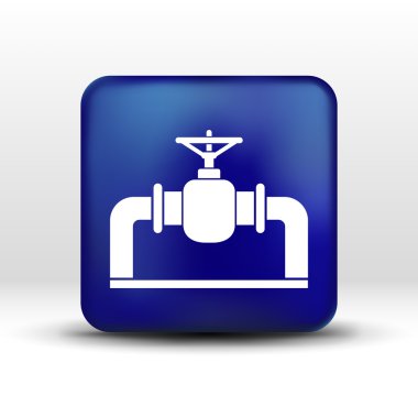 boru hattı simge vektör düğme logo simge kavramı