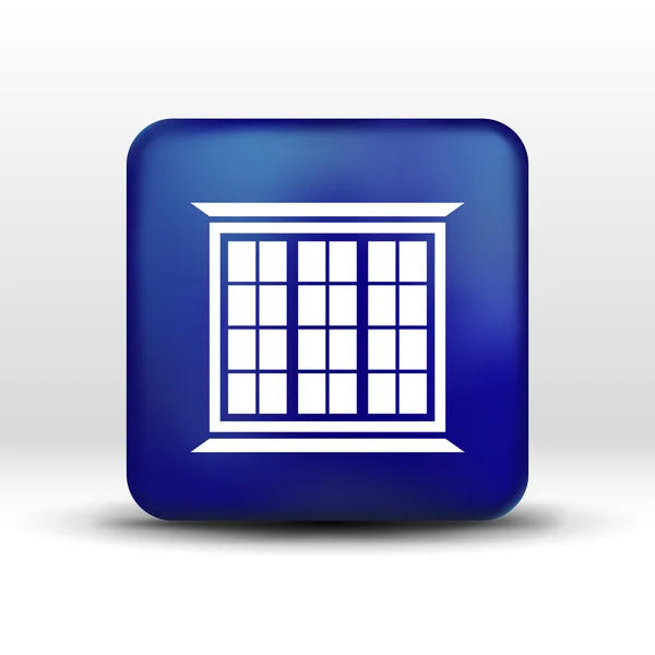 Window icon vector button logo symbol concept — Stock Vector