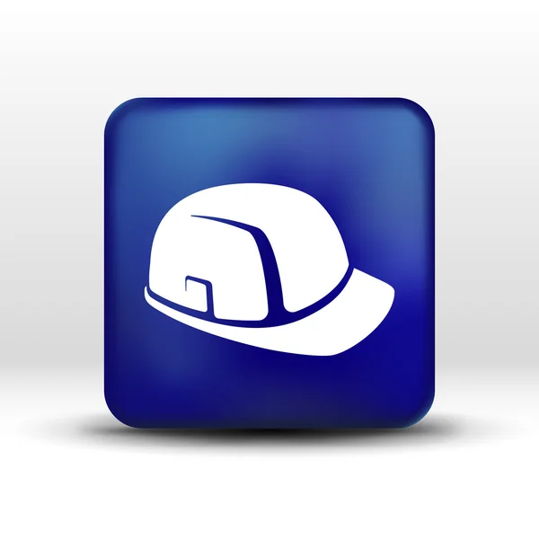 Construction casque icône vecteur bouton logo symbole concept — Image vectorielle