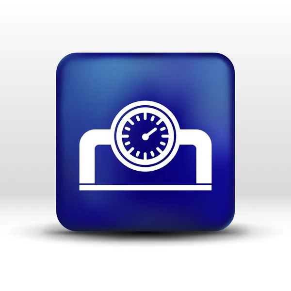 Calibre válvula industrial icono vector botón logotipo símbolo concepto — Archivo Imágenes Vectoriales
