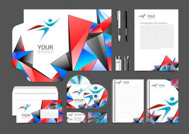 Vektör basit minimalist kurumsal kimlik süper kahraman logo