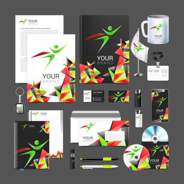 Vektör basit minimalist kurumsal kimlik süper kahraman logo