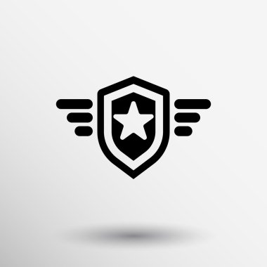 Simge vektör illüstrasyon koruma Ödülü logosu kalkan