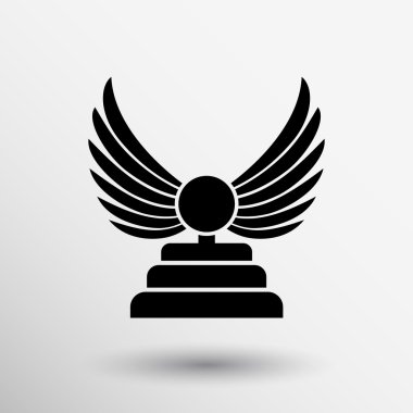 Royal Wing Ödülü soyut simge logo vektör