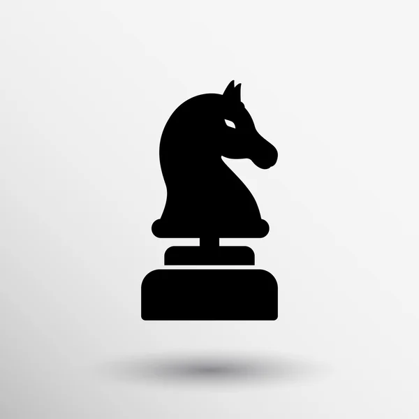 Simge şövalye satranç logo ödül şampiyonu rakam — Stok Vektör