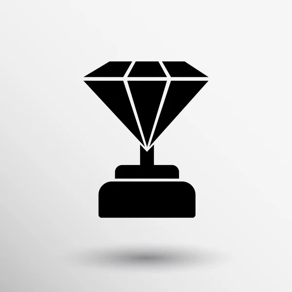 Logo van de prijs van het pictogram Diamond prachtig symbool — Stockvector