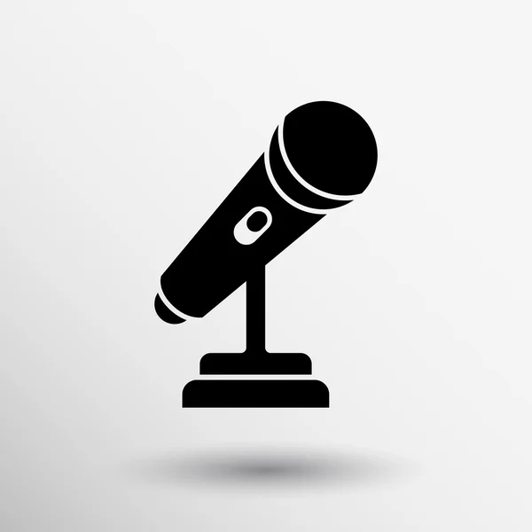 Microphone Icon Vector award logo performance press — Stock Vector