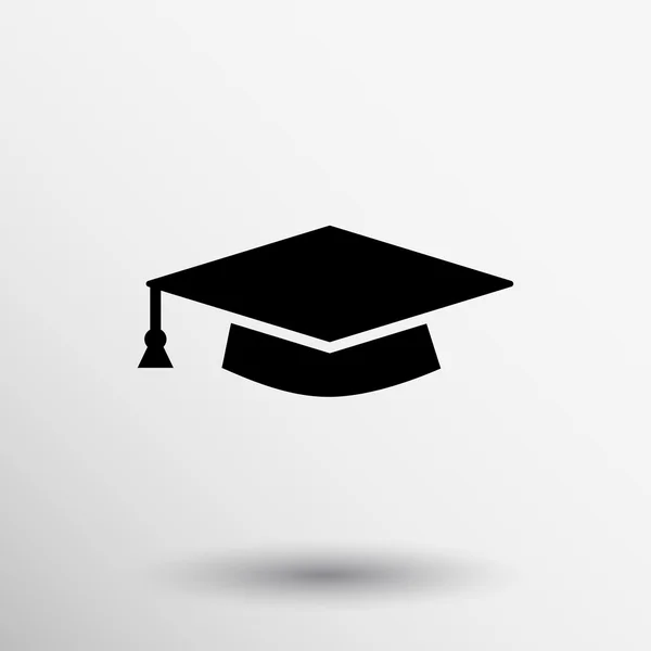 卒業キャップ アイコン キャップ帽子ロゴ ベクトル — ストックベクタ