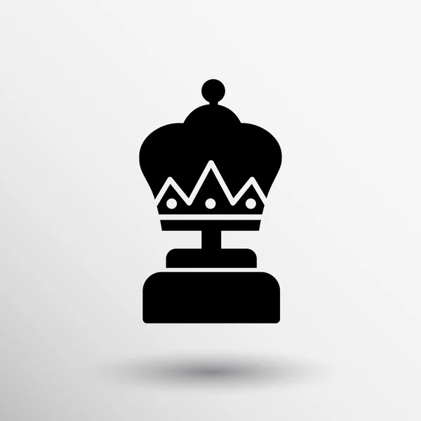 Korunu ikona ocenění krále vůdce objektu logo — Stockový vektor