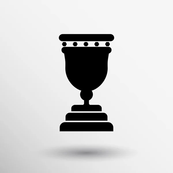 Şampiyonlar Kupası simgesi Ödülü kazanan spor zafer logosu — Stok Vektör