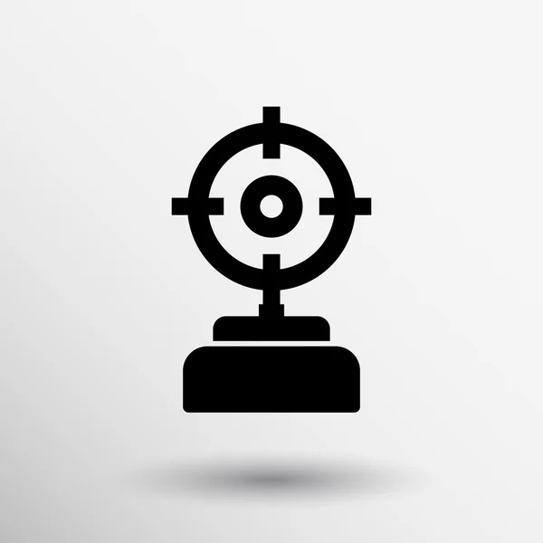 Illustratie draadkruis zicht Icon Award logo kampioen — Stockvector