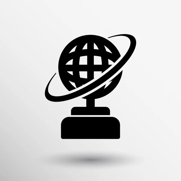 A world champion díjat, a nyertes logó ikon — Stock Vector