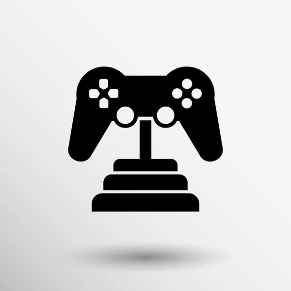 Embleem medaille Joystick teken pictogram videospel symbool logo award — Stockvector