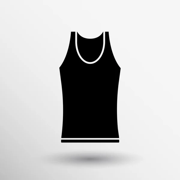 Sleeveless icon apparel casual clothing design fashion icon logo — Stock Vector