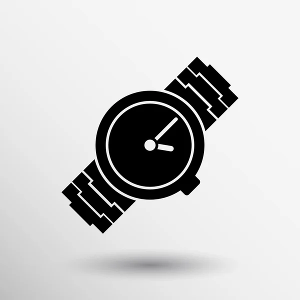 Horloge pictogram handen van de klok timer teken logo — Stockvector