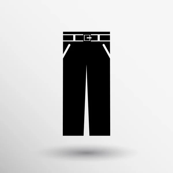 Pantalon icône pantalon vêtements vectoriels pantalon vêtements logo masculin — Image vectorielle