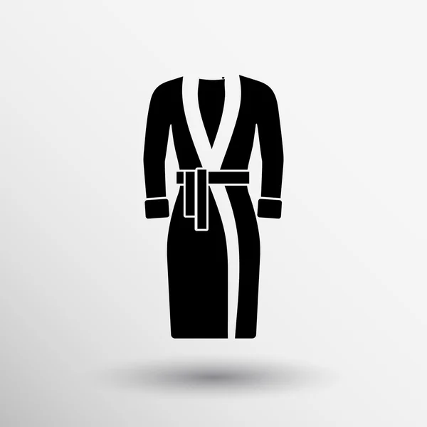 Банный халат икона моды женщина знак логотип — стоковый вектор