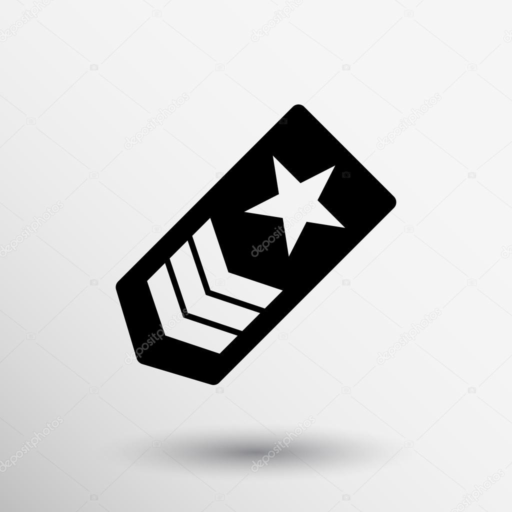 Epaulettes icon symbol logo rank symbol sign.