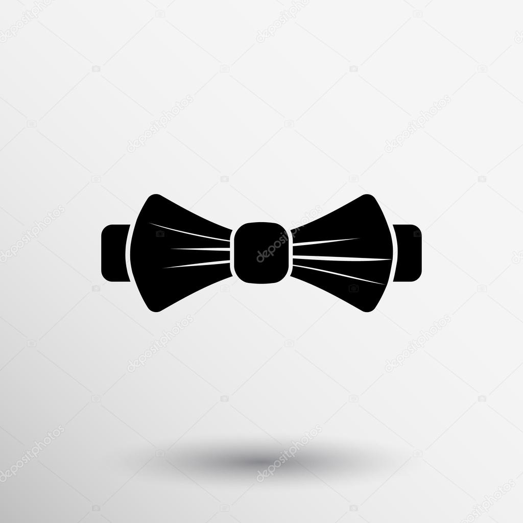 Hipsters Fashiont  bow tie silhouettes icon men butterfly logo.