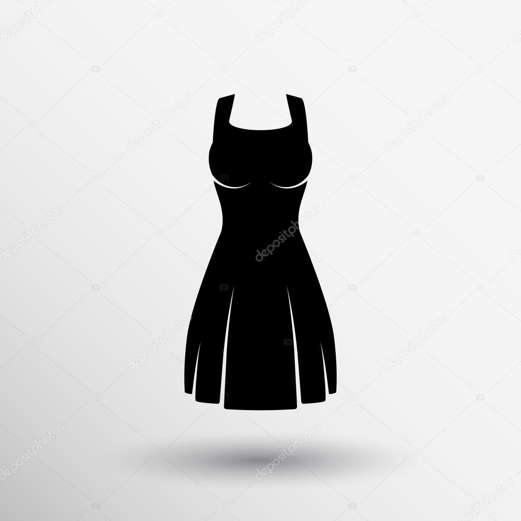 Elegant suits over white background icon logo.