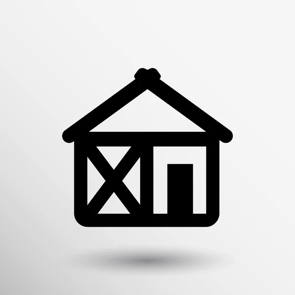 Hus-ikonen vektor hem symbol web företag — Stock vektor