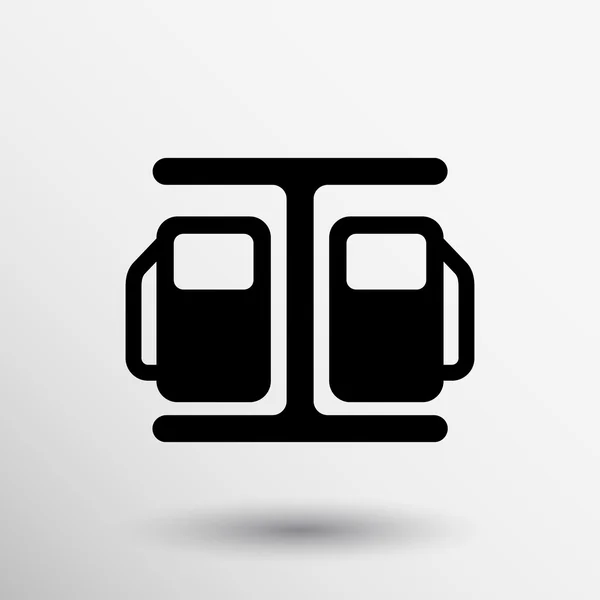 Signo de gasolinera icono de repostaje símbolo de combustible — Vector de stock